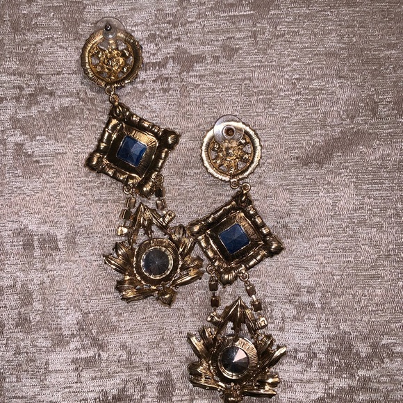 ASOS Statement Mermaid Stone Earrings - Picture 5 of 5